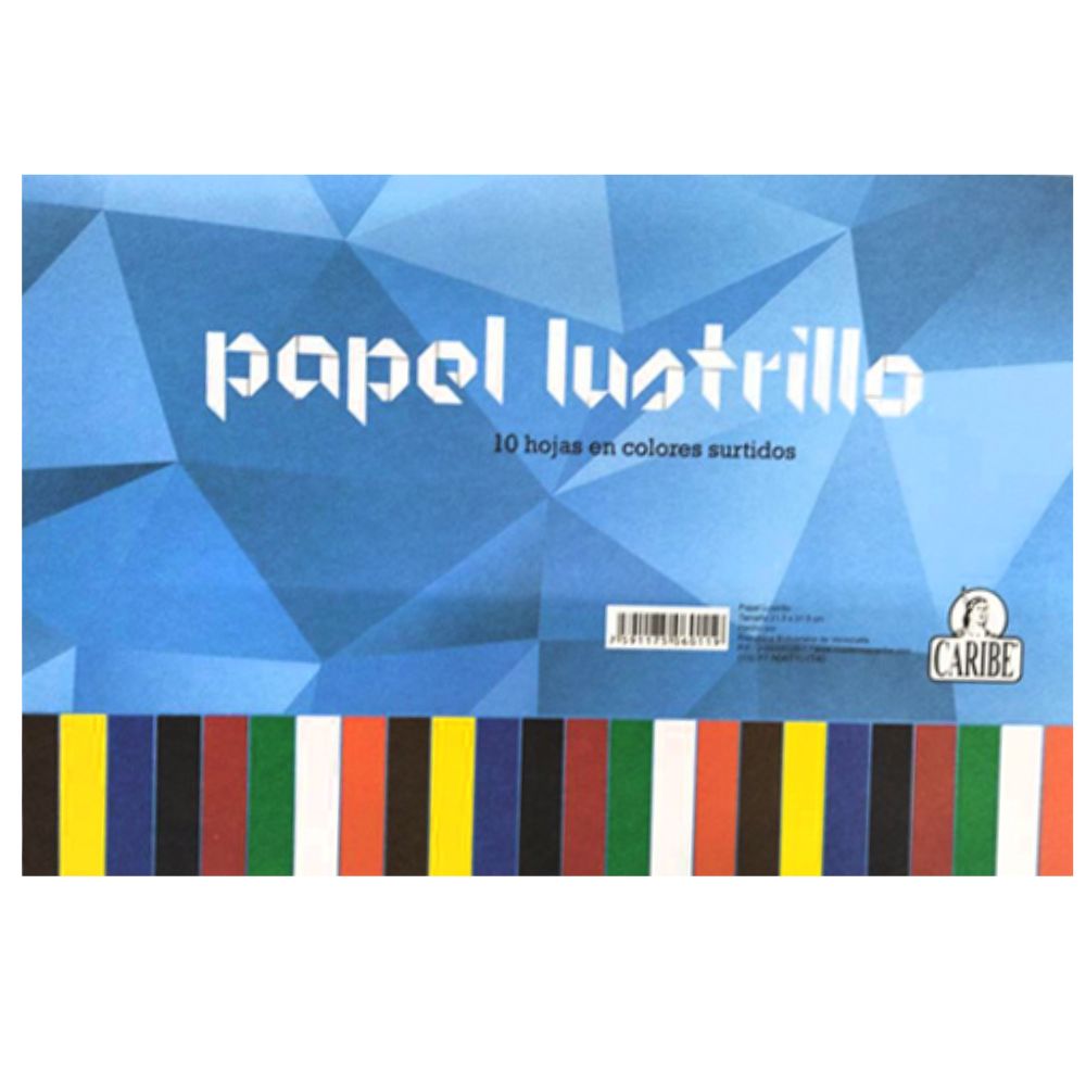 Block Papel Lustrillo Caribe 21.5x31.5cm 10 Hojas