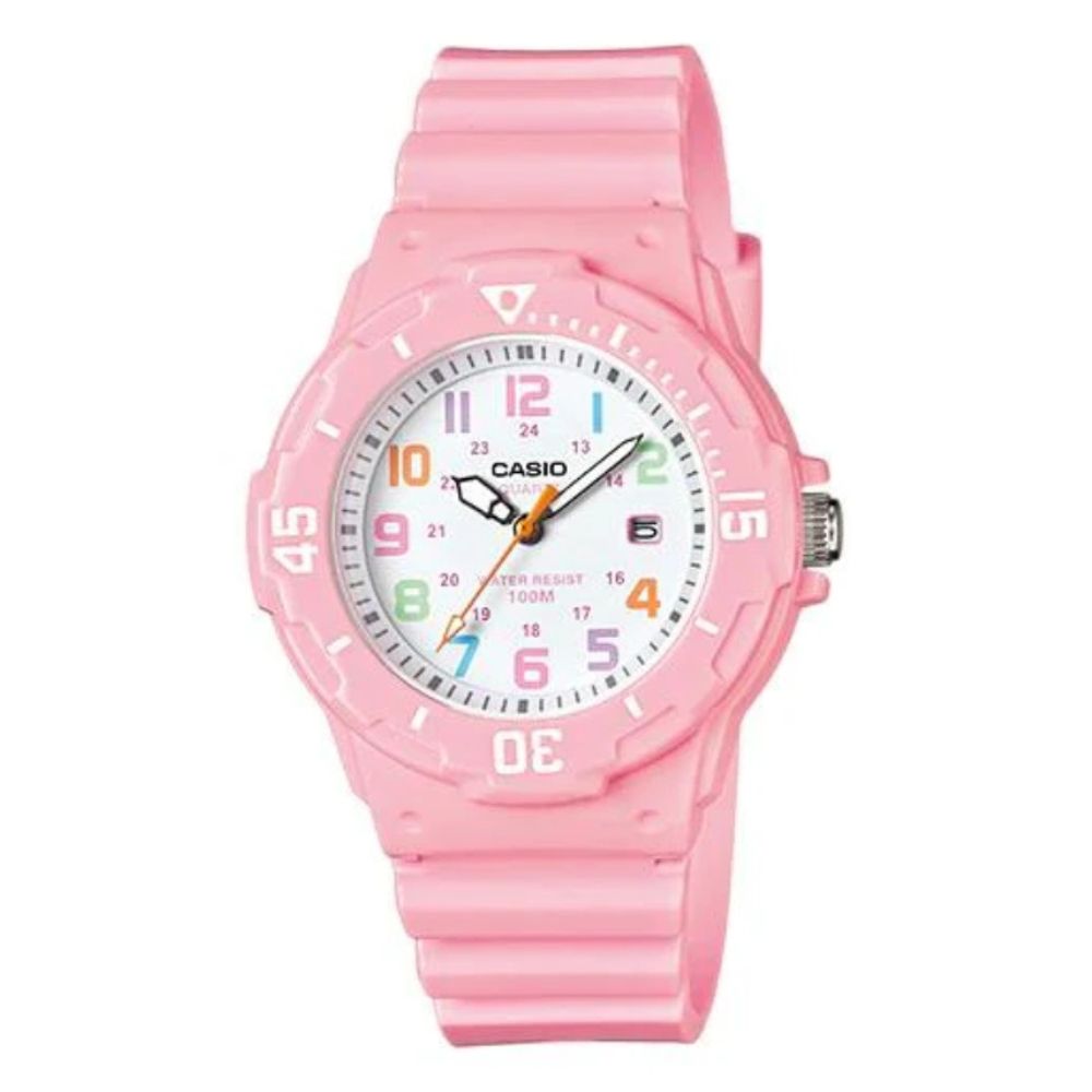 Casio Reloj Casual Correa De Resina Para Damas Pink