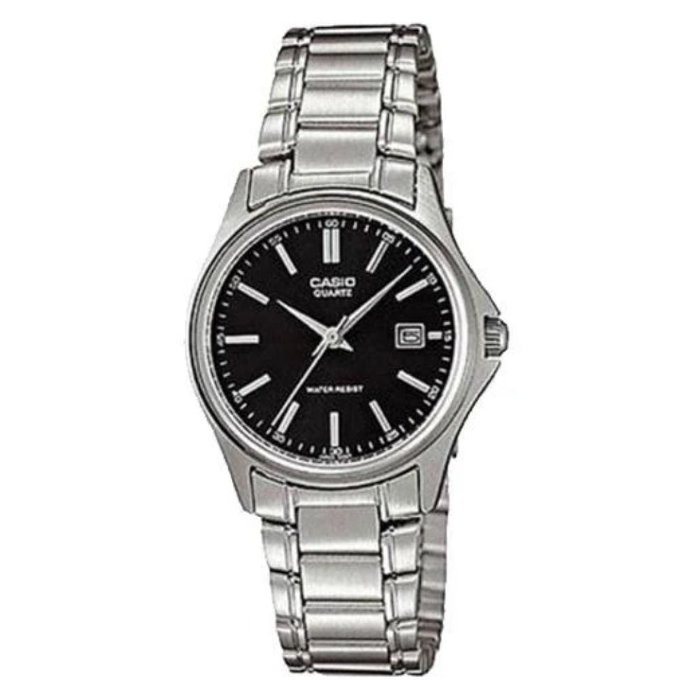 Casio Reloj Casual Correa De Acero Inoxidable Para Damas Silver