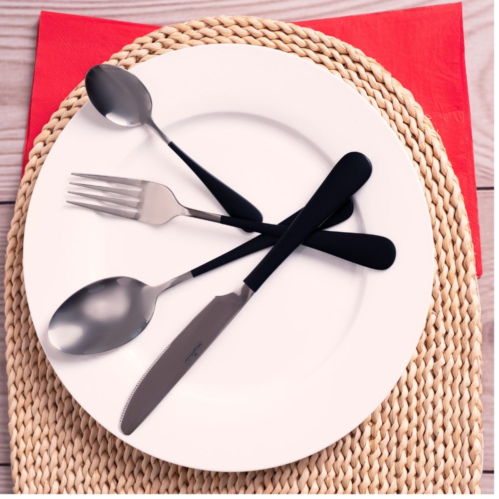 Magefesa Juego de Cubiertos Basic de Acero Inoxidable 16 Pcs