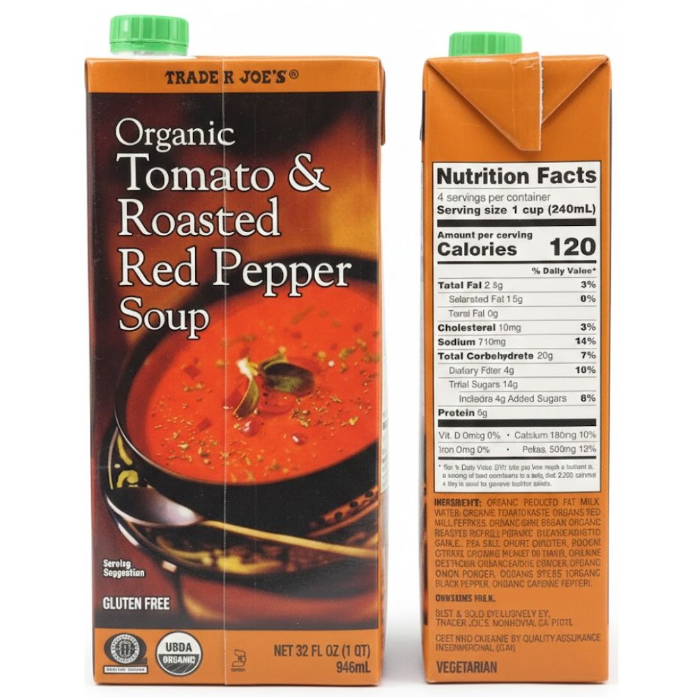 Trader Joe´s Organic Tomato and Roasted Red Pepper Soup 946 ml