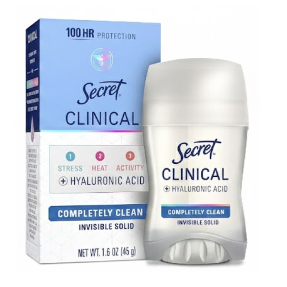 Secret Clinical Strength Invisible Desodorante 100 Hrs Completely Clean 45gr