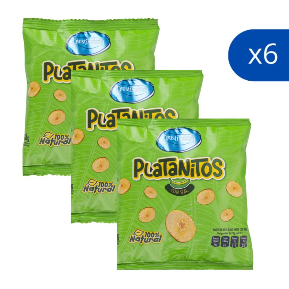 Crustissimo Platanitos 6 Und x 28 g