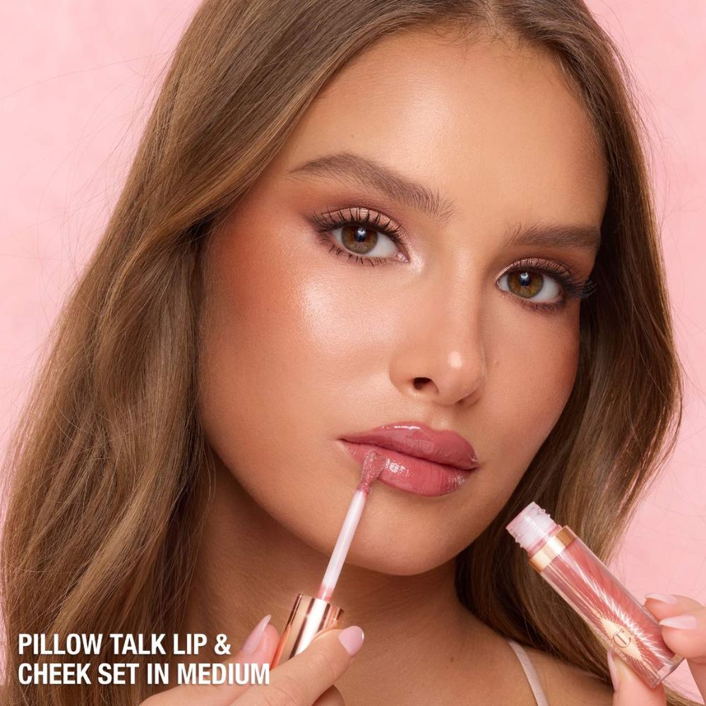 Charlotte Tilbury Pillow Talk Lip and Cheek Kit In Medium