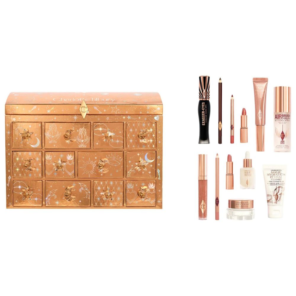 Charlotte Tilbury Advent Calendar 12 Days Beauty Treasure Chest Makeup And Skincare