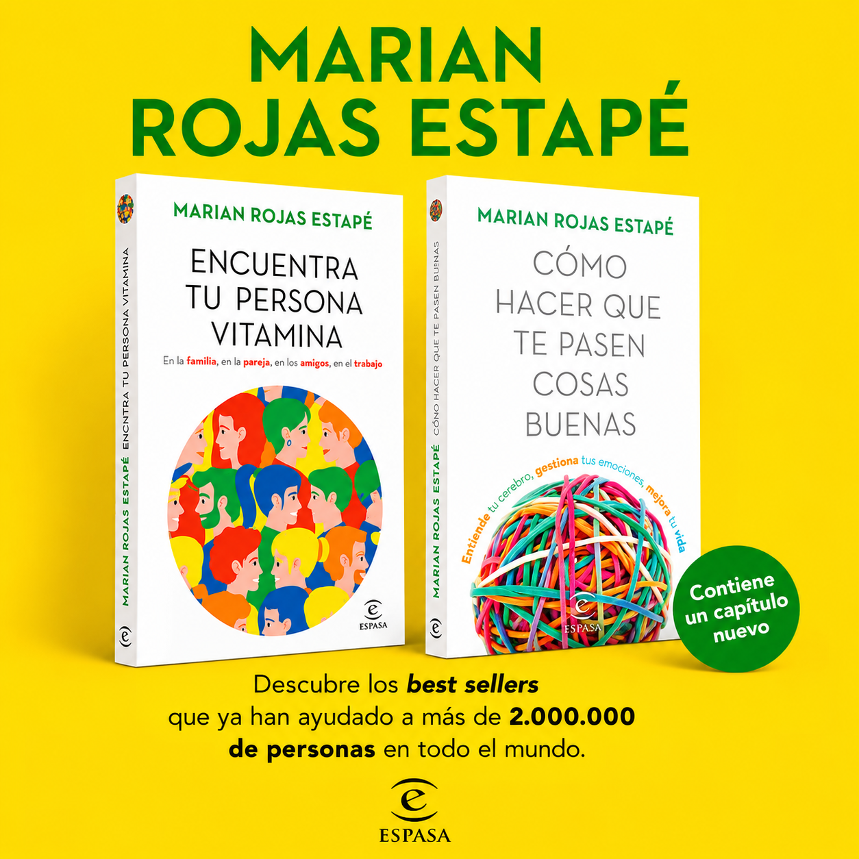 Marian Rojas Estapé Pack 2 Best Seller - Como Hacer que te Pasen Cosas Buenas y Encuentra Tu Persona Vitamina