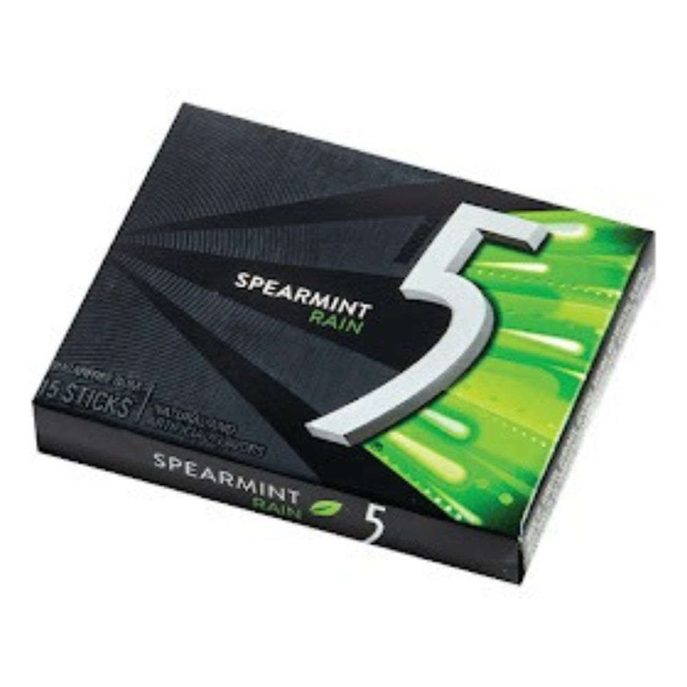 Chicle Five Spearmint Rain 10 Und