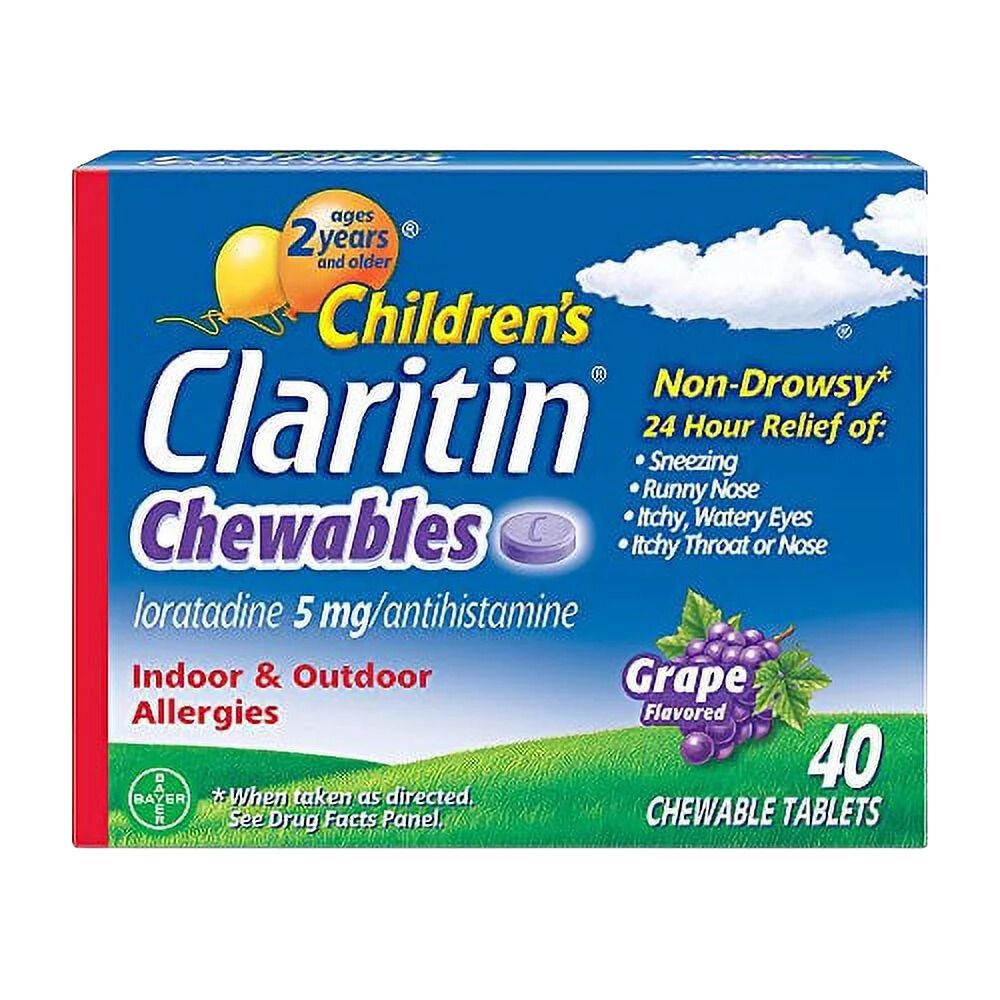 Claritin Childrens 40 Und Chewables Loratadine Chewable Tablet