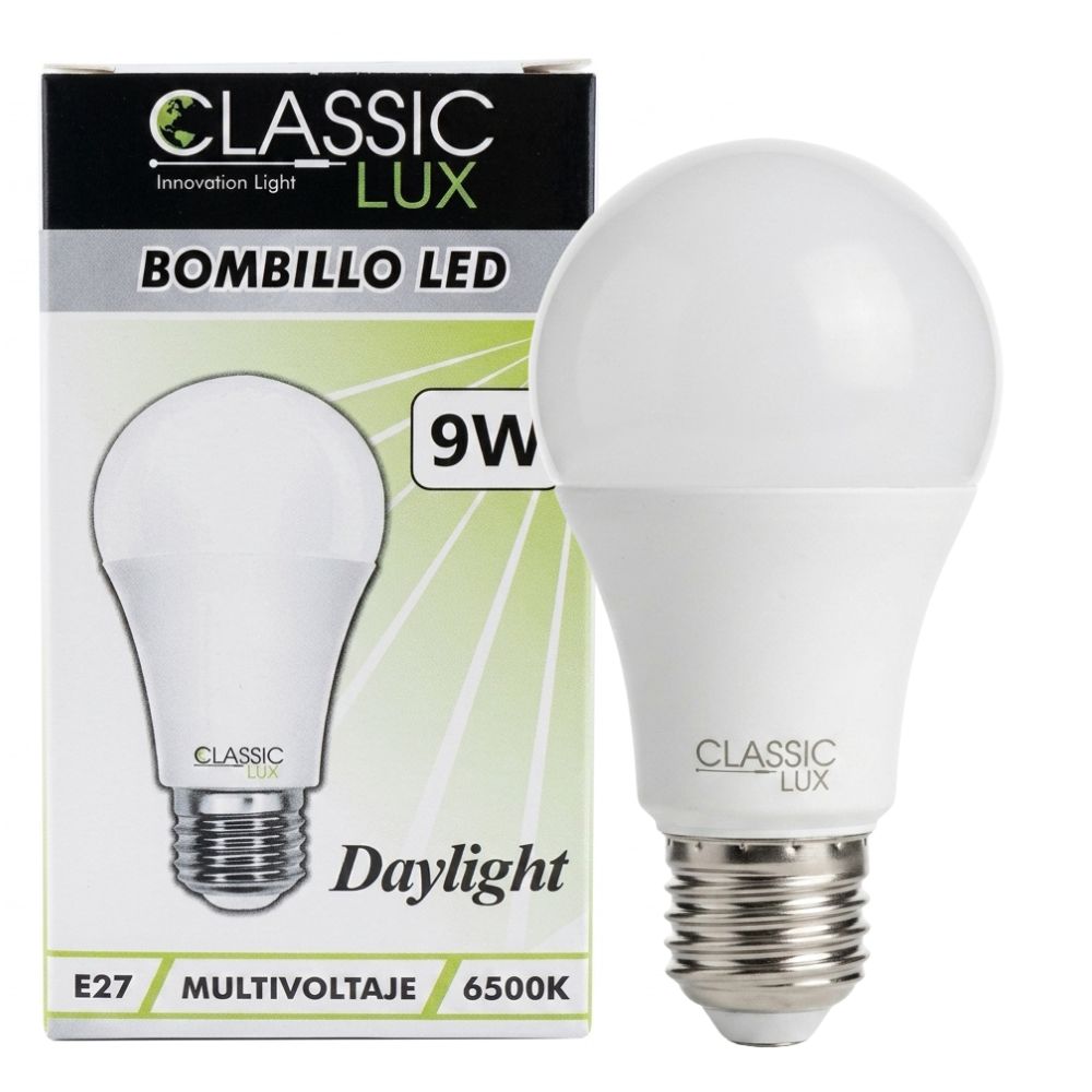Classic Lux Bombillo Led Daylight 9W 6500K 1Und