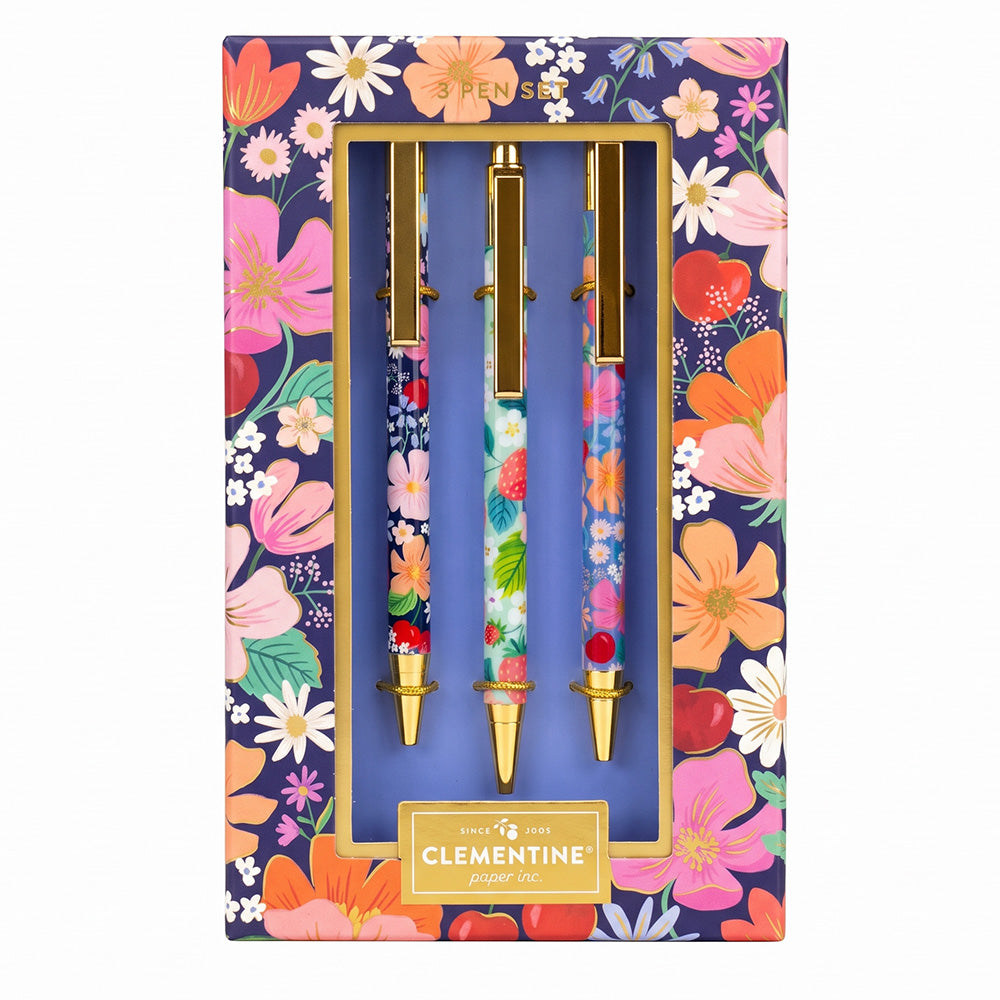 Set de Boligrafos Clementine Paper Inc 3Und