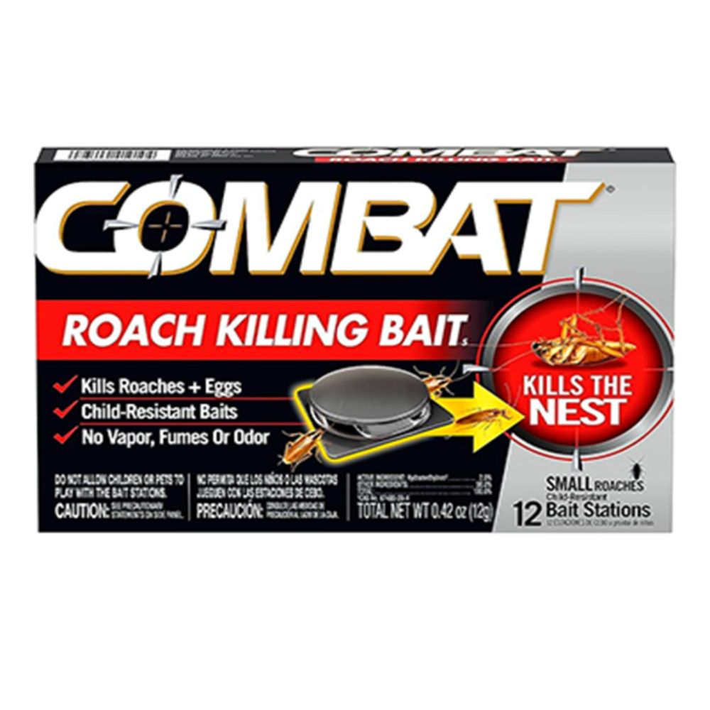 Insecticida Combat Roach Killing Bait 12child Resistant Bait Stations