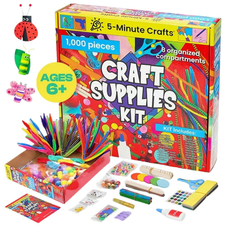 Craft Supplies Kit - Manualidades de 5 Minutos 1000 Piezas