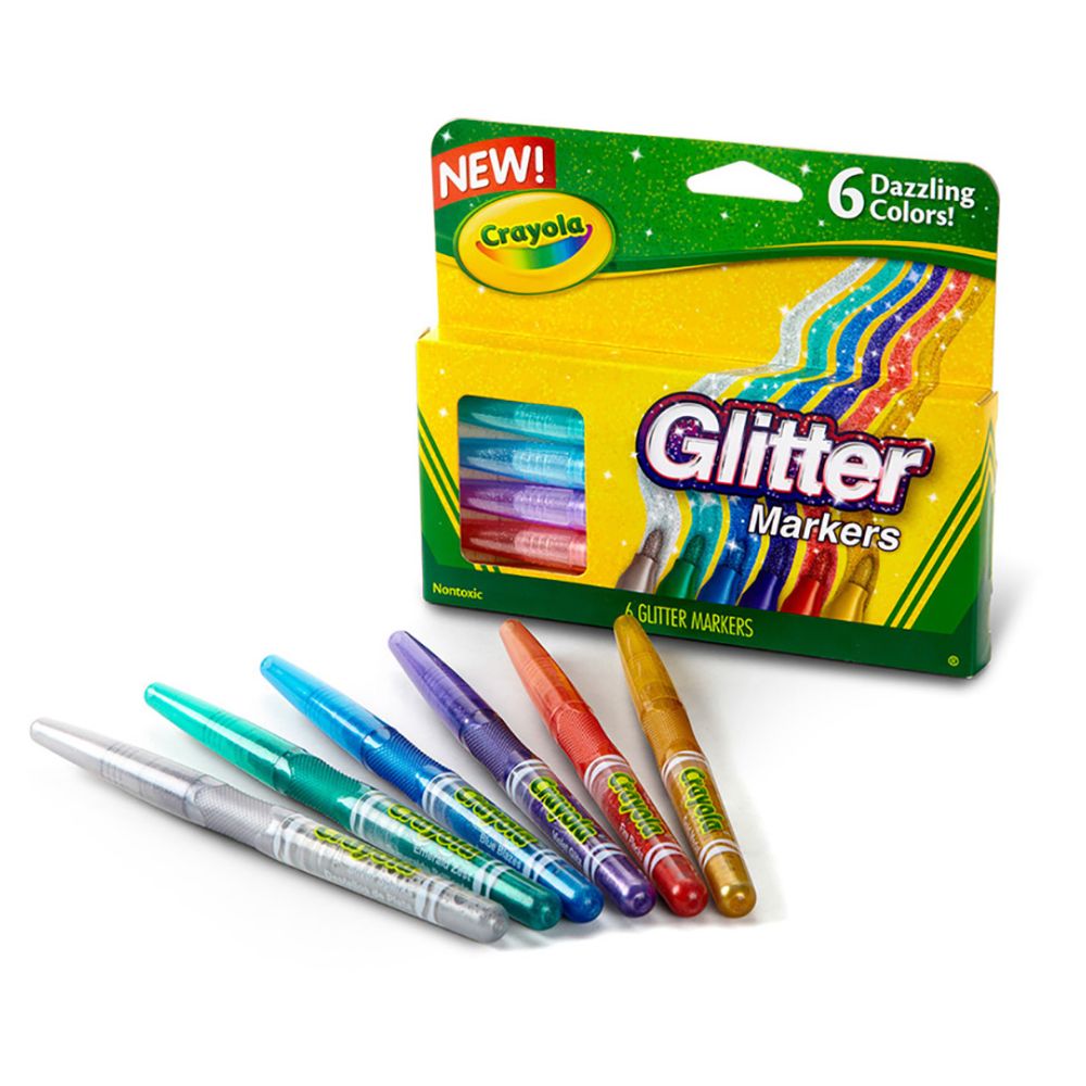Crayola Marcadores Escarchados 6 Und