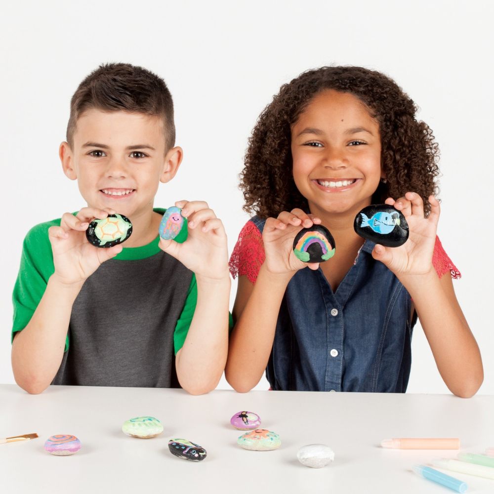 Creativity For Kids Glow In The Dark Rock Painting Kit 6+