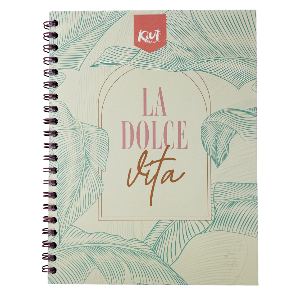 Kiut Libreta Agollada 4 Materias 100 Hojas Diseños Surtidos