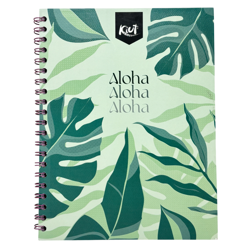 Kiut Libreta Agollada 4 Materias 100 Hojas Diseños Surtidos