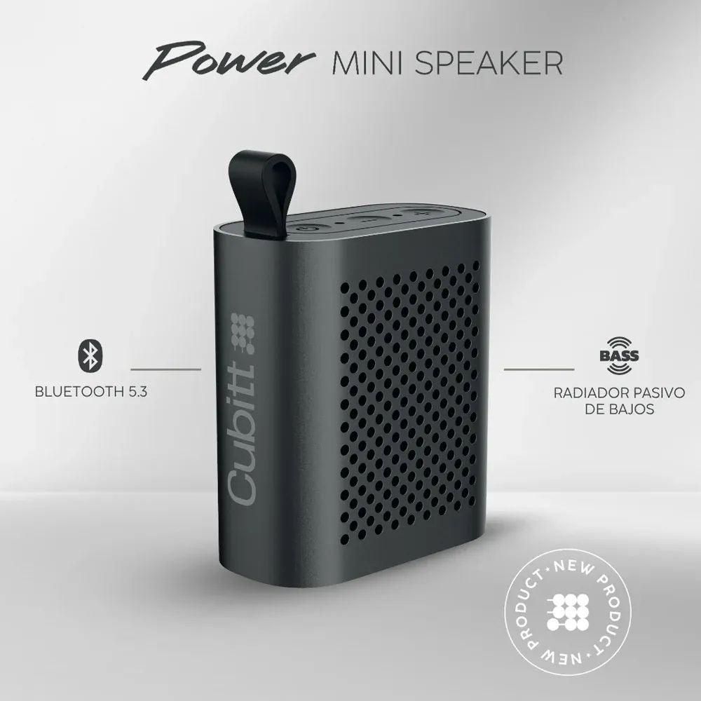 Cubitt Bocina Bluetooth Power Mini Speaker Obsidian Black