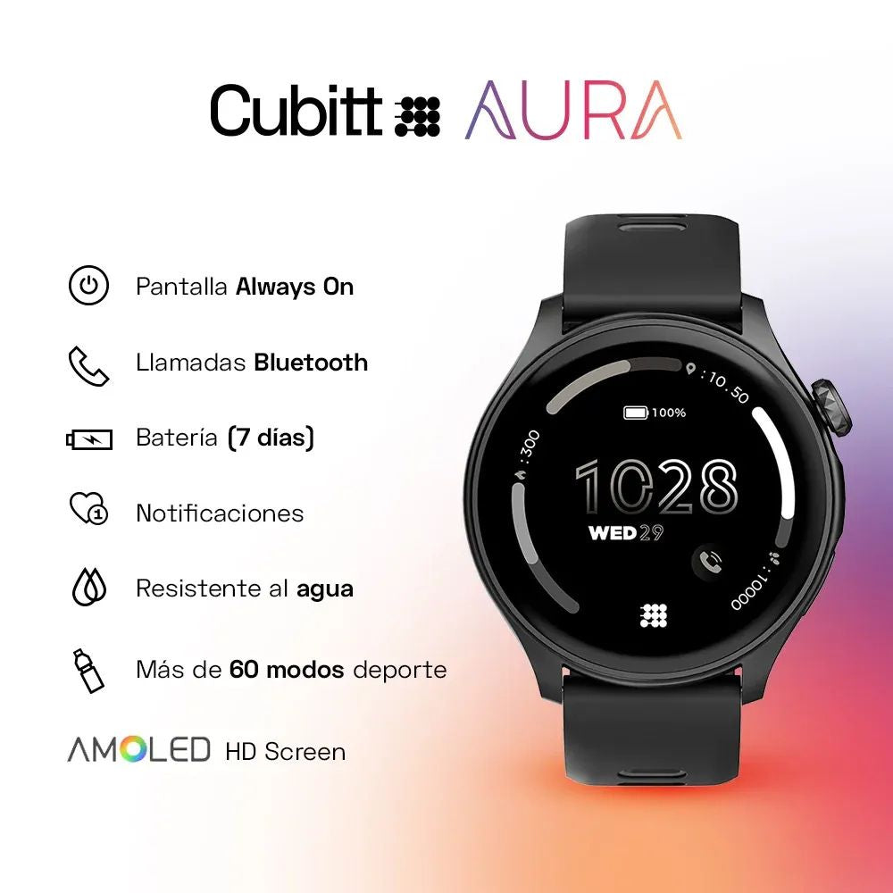 Cubitt Reloj Aura Con Bluetooth Obsidian Black