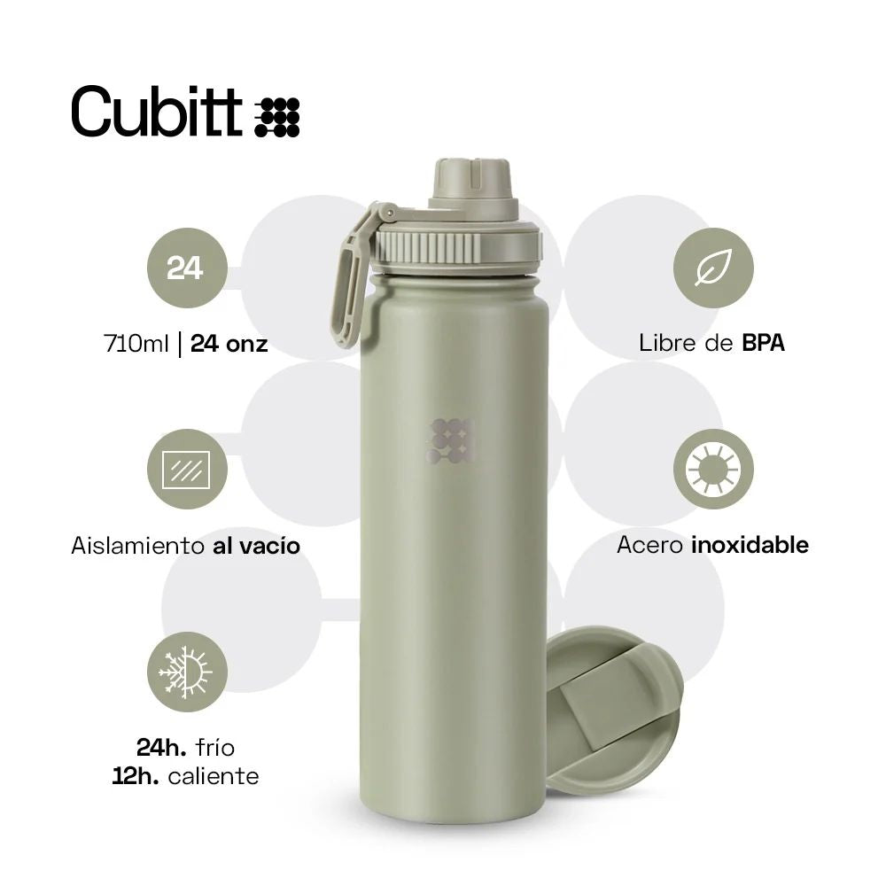 Cubitt Termo Hydro Bottle Olive Green