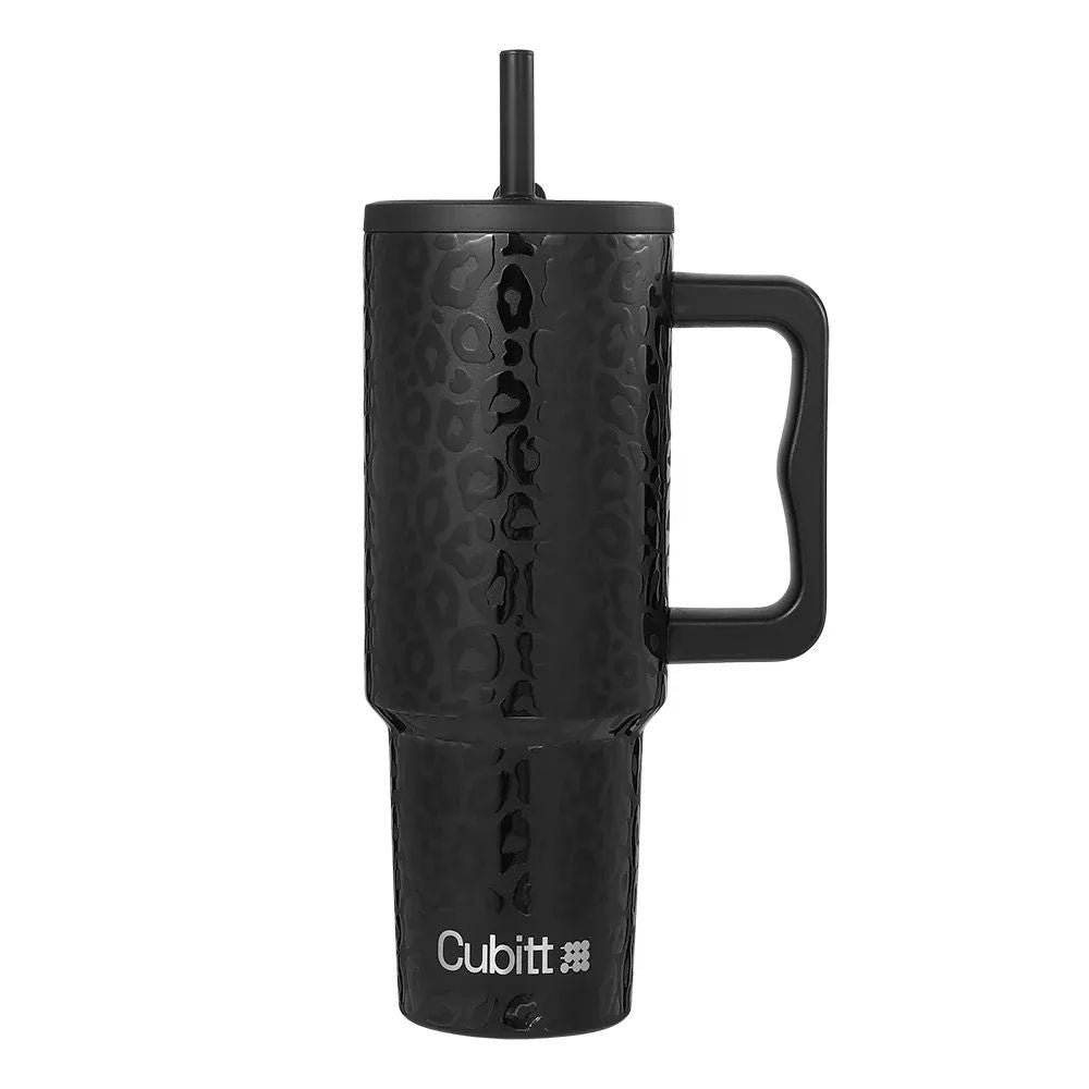 Cubitt Termo Tumbler Spill-Free Black Cheeta