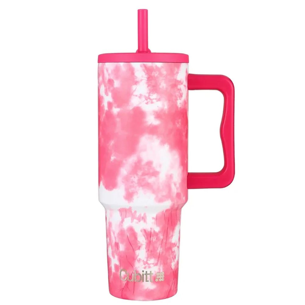 Cubitt Termo Tumbler Spill-Free Hot Pink Tie Dye