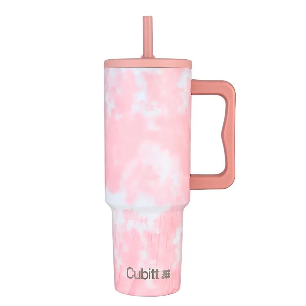 Cubitt Termo Tumbler Spill-Free Light Pink Tie Dye