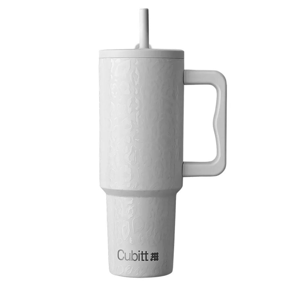 Cubitt Termo Tumbler Spill-Free White Cheetah