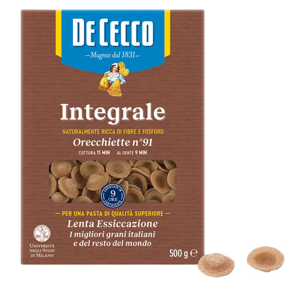 Pasta DeCecco Orecchiette Integral Nro. 91 500gr