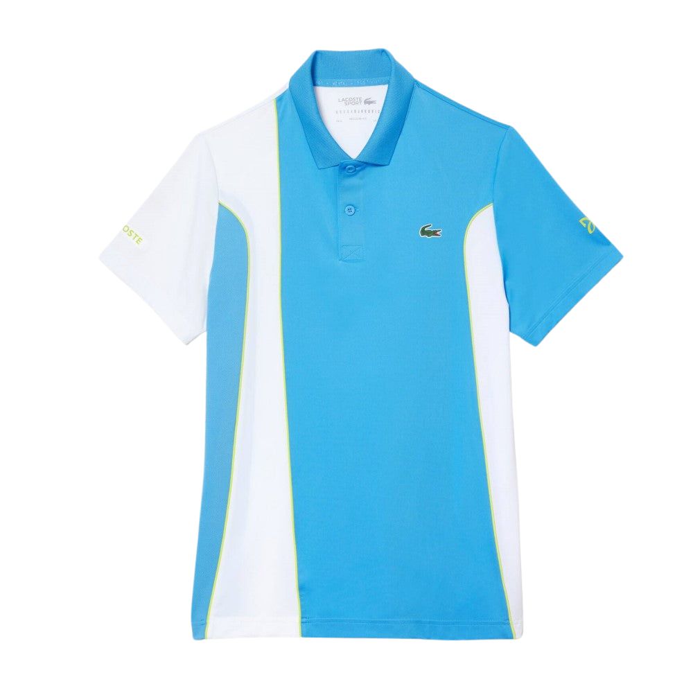 Lacoste Chemise Deportivo Para Caballeros Color Azul Con Blanco