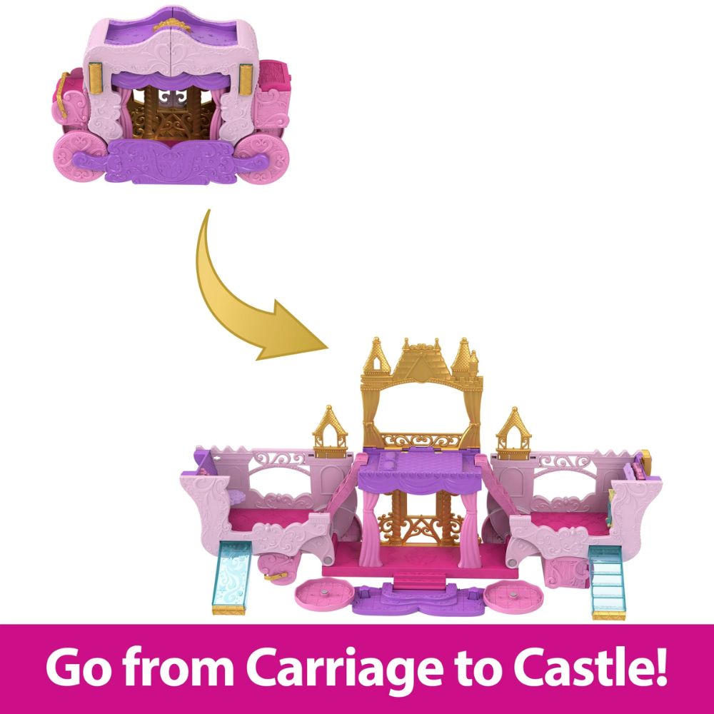 Disney Princess Carriage to Castle Playset 2 en 1