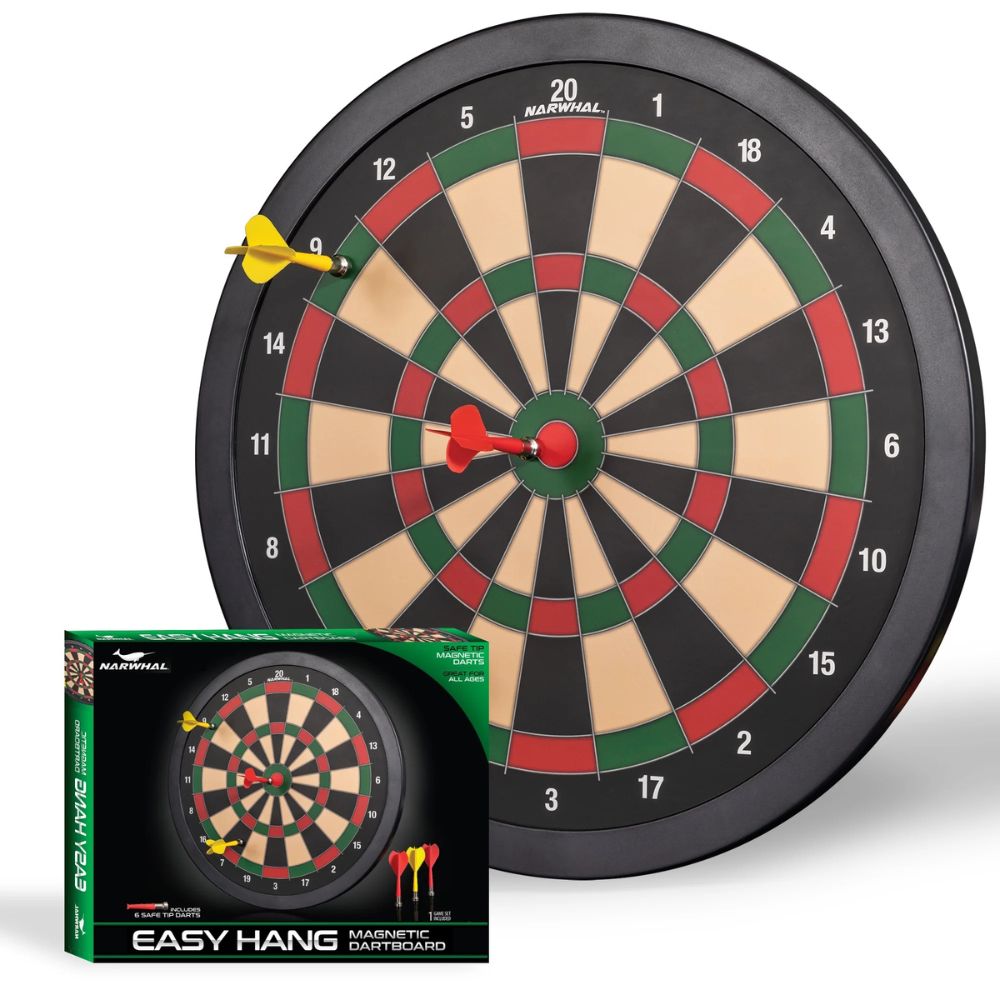 Easy Hang Magnetic Dartboard Narwhal