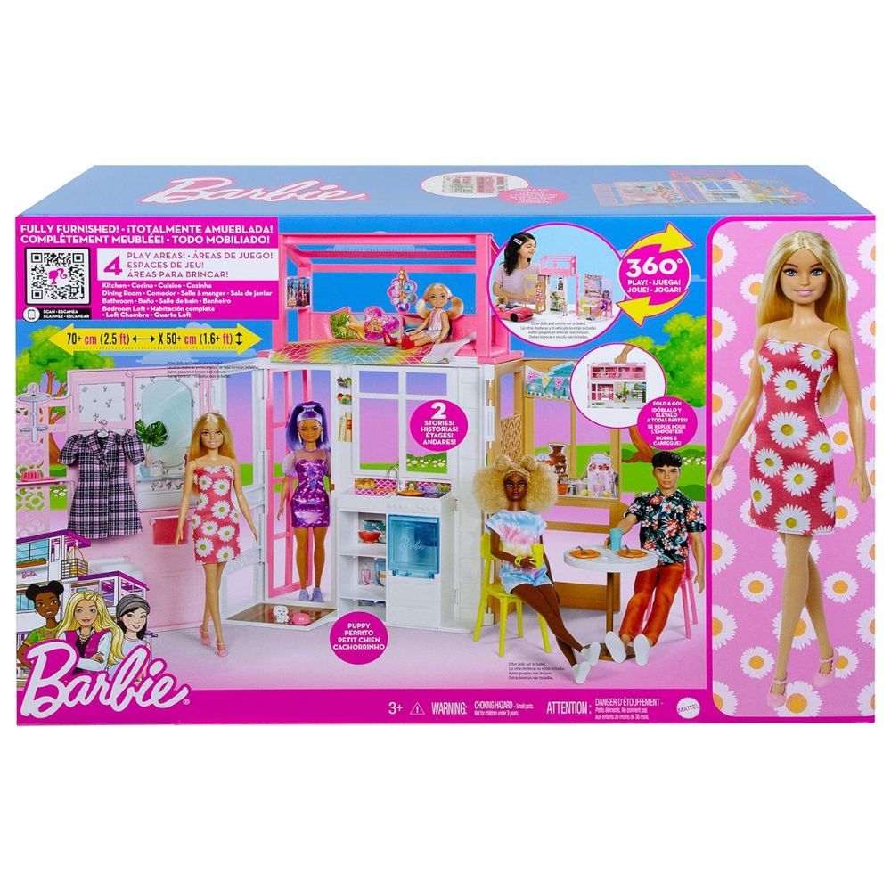 Barbie Playset 4 Areas de Juego 3+