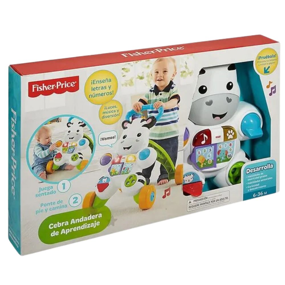 Fisher-Price Zebra Andadera de Aprendizaje 6m+