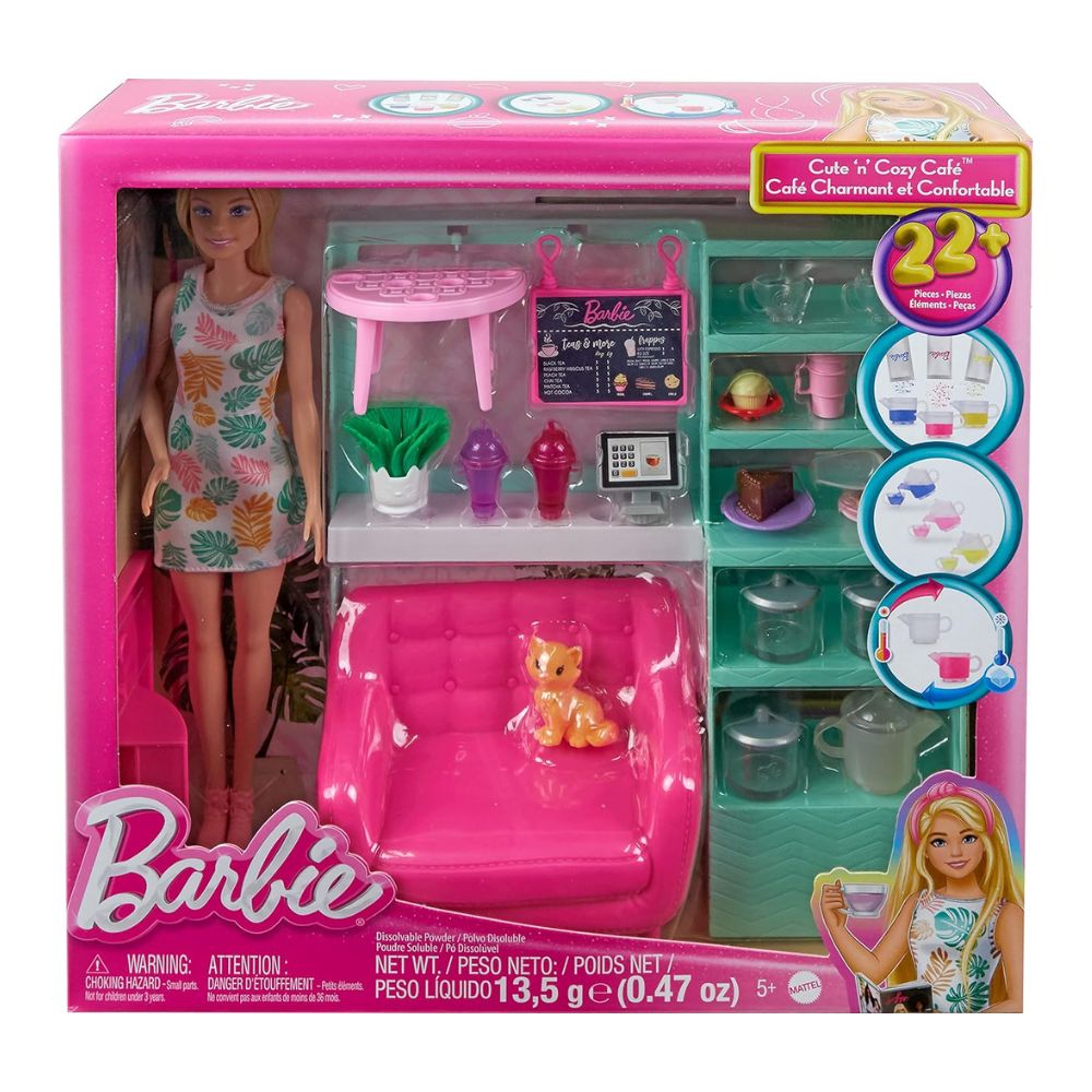 Barbie Café Charmant et Confortable 22 Piezas 5+