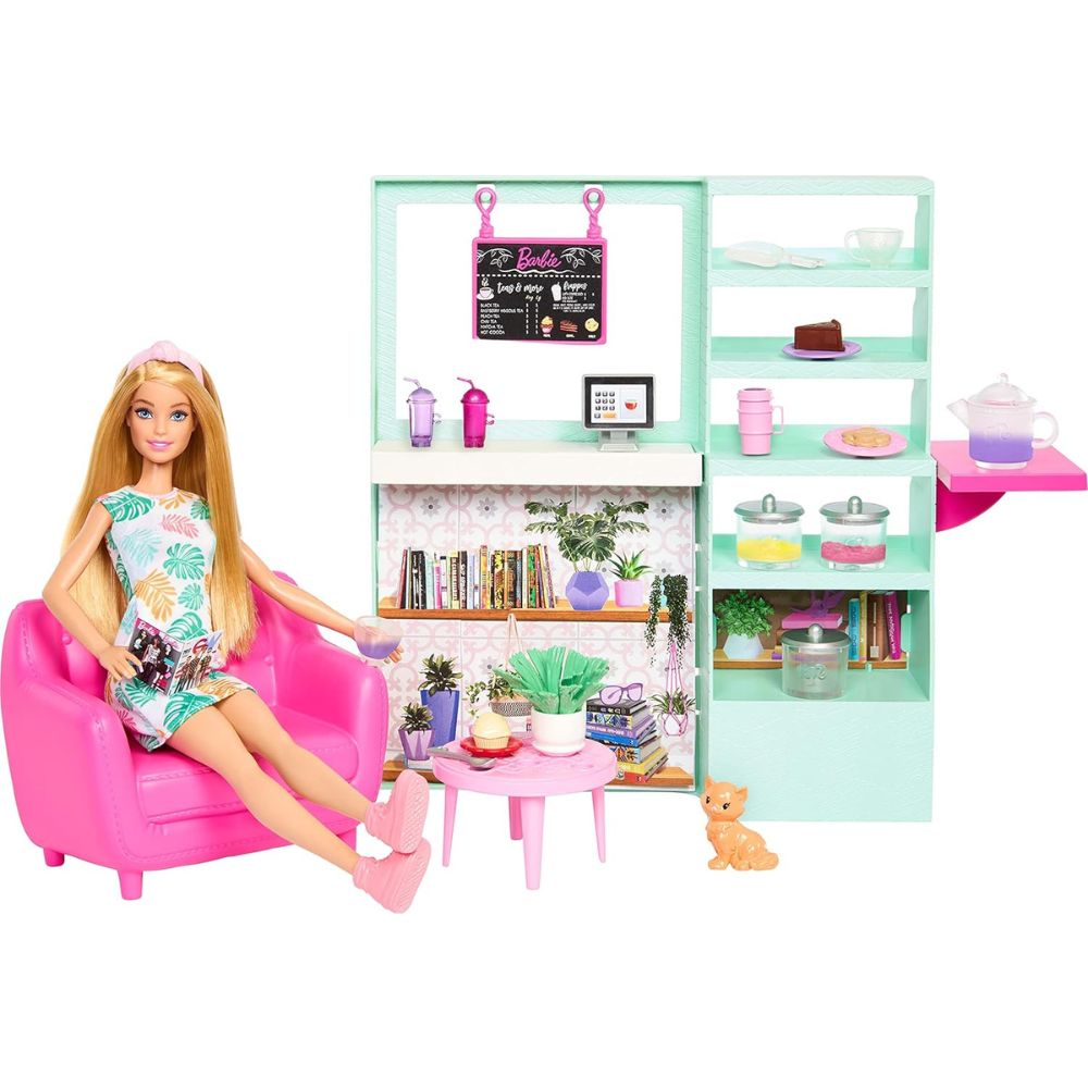 Barbie Café Charmant et Confortable 22 Piezas 5+