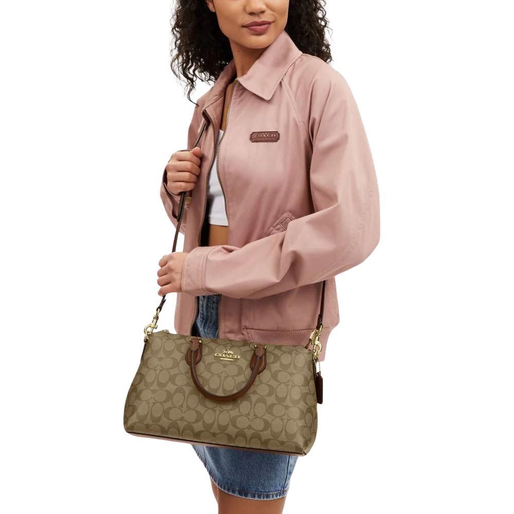 Coach Georgia Satchel In Signature Canvas