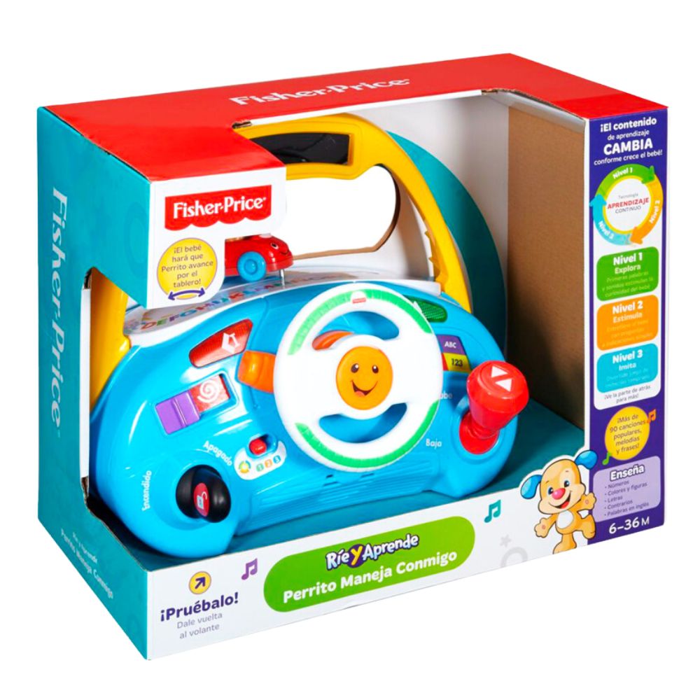 Fisher Price Rie y Aprende Perrito Maneja Conmigo 6-36m