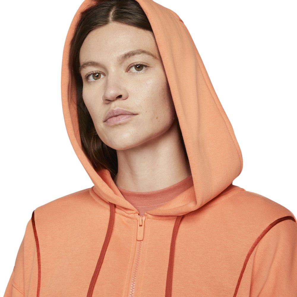 Nike Sweater De Algodón Para Damas Color Naranja