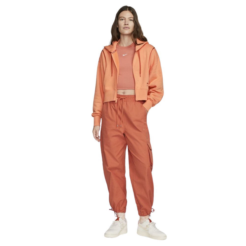 Nike Sweater De Algodón Para Damas Color Naranja