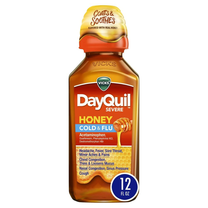 Vicks Day Quil Severe Honey Cold & Flu 354ml