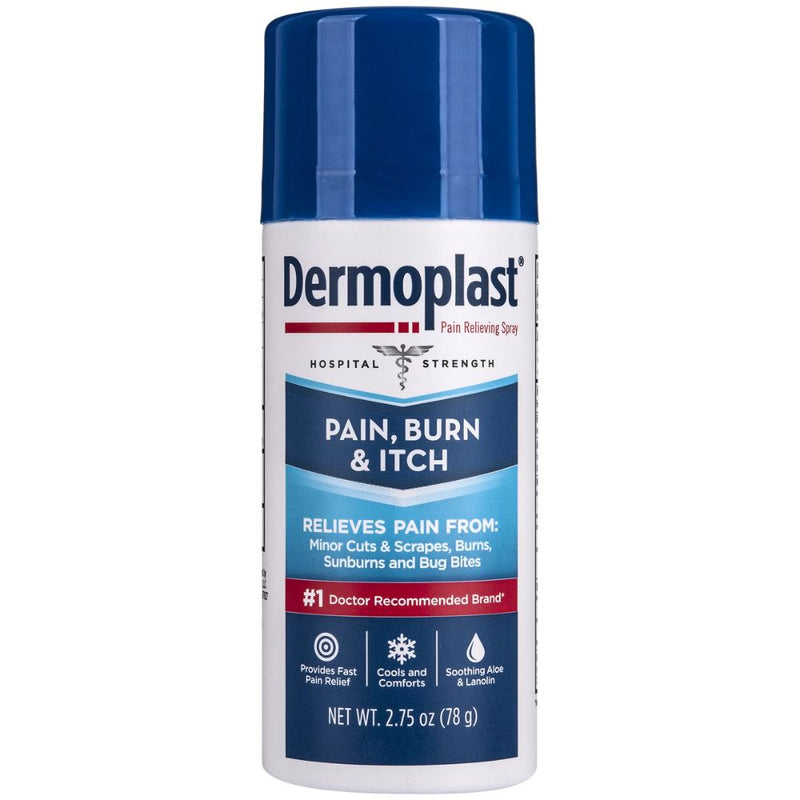 Dermoplast Pain, Burn & Itch Relief Spray for Minor Cuts, Burns and Bug Bites 78gr