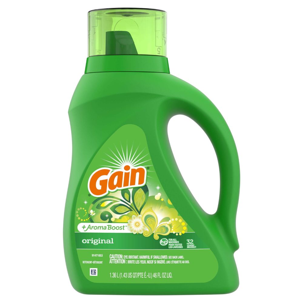 Detergente Gain Original + Aroma Boost 32 Loads 1.36L