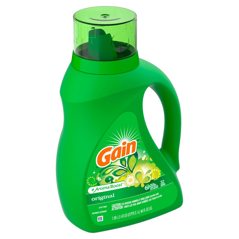 Detergente Gain Original + Aroma Boost 32 Loads 1.36L