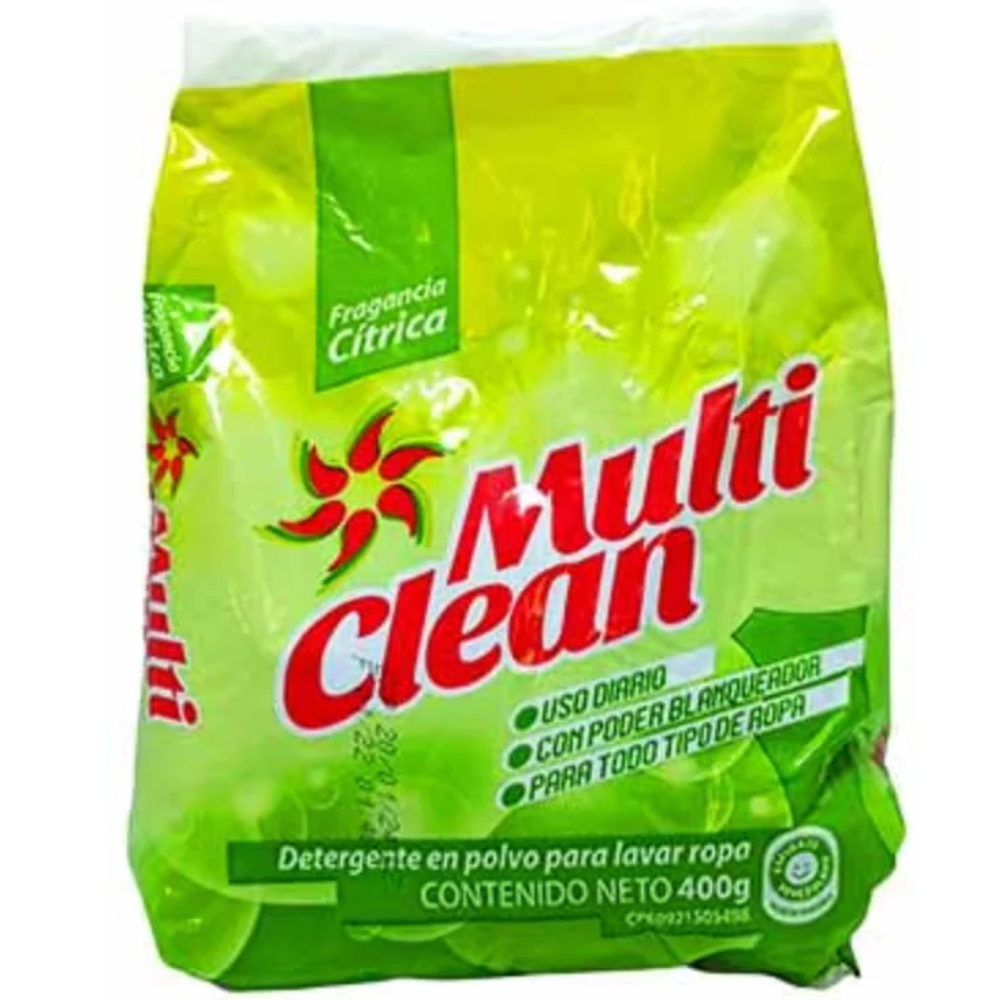 Detergente en Polvo Multi Clean 400 gr