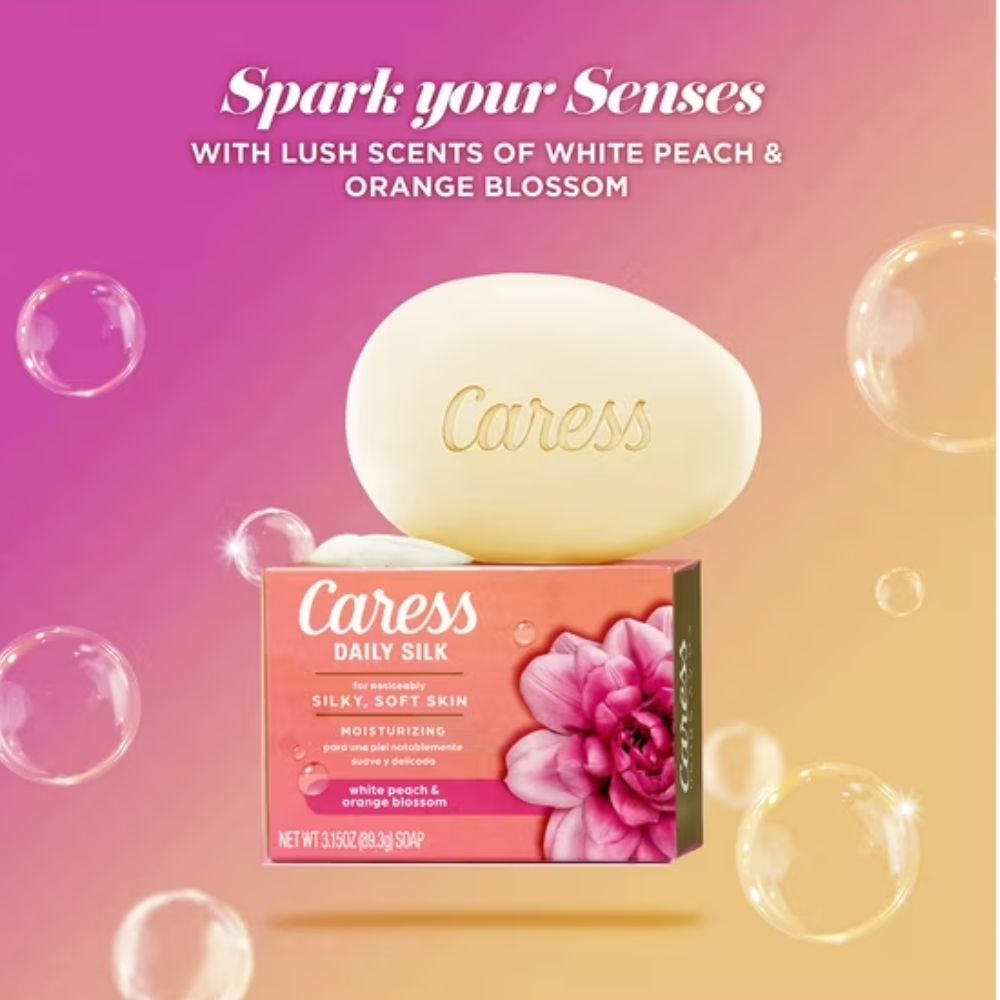 Caress Jabones 16 Barras Daily Silk White Peach & Orange Blossom 1.70kg