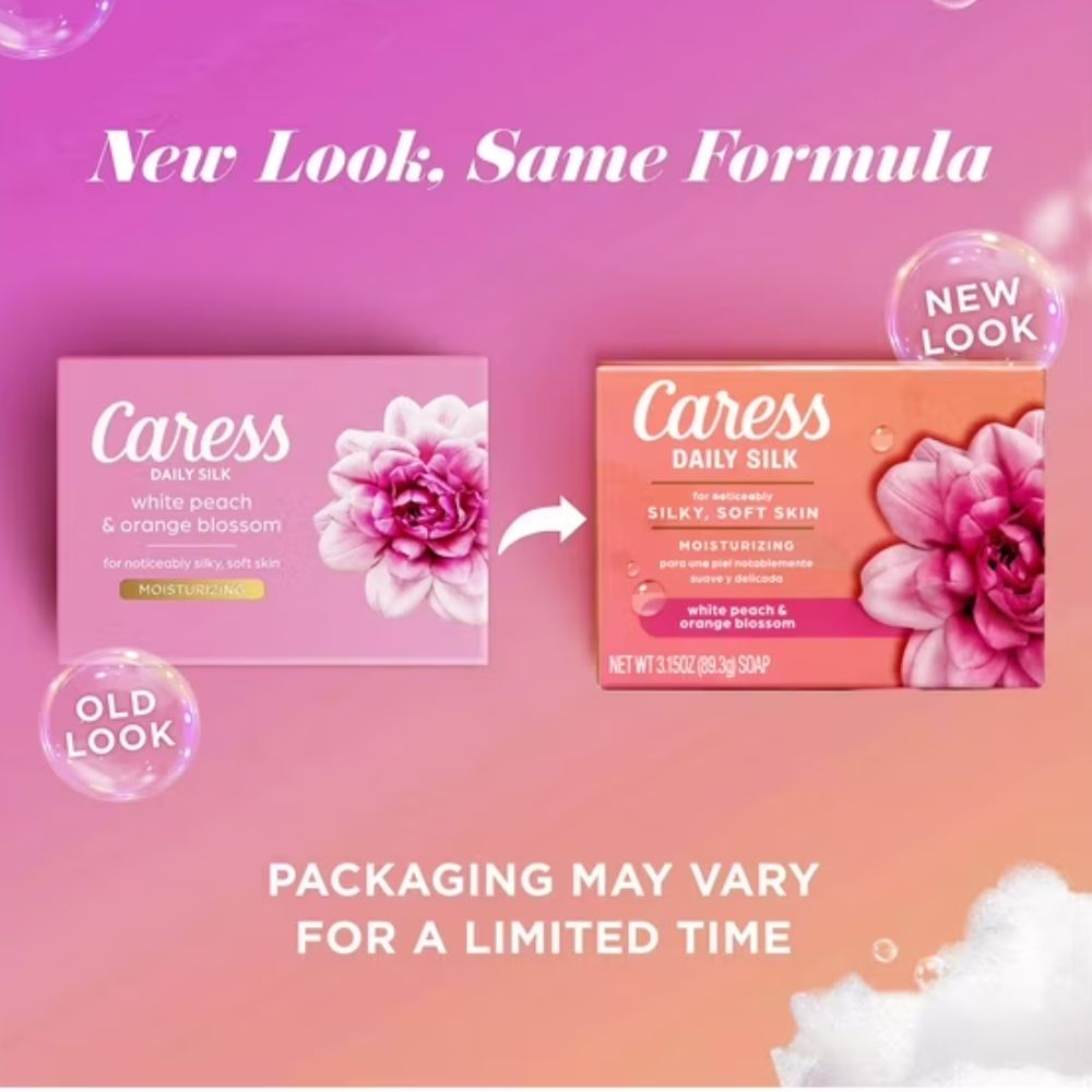Caress Jabones 16 Barras Daily Silk White Peach & Orange Blossom 1.70kg