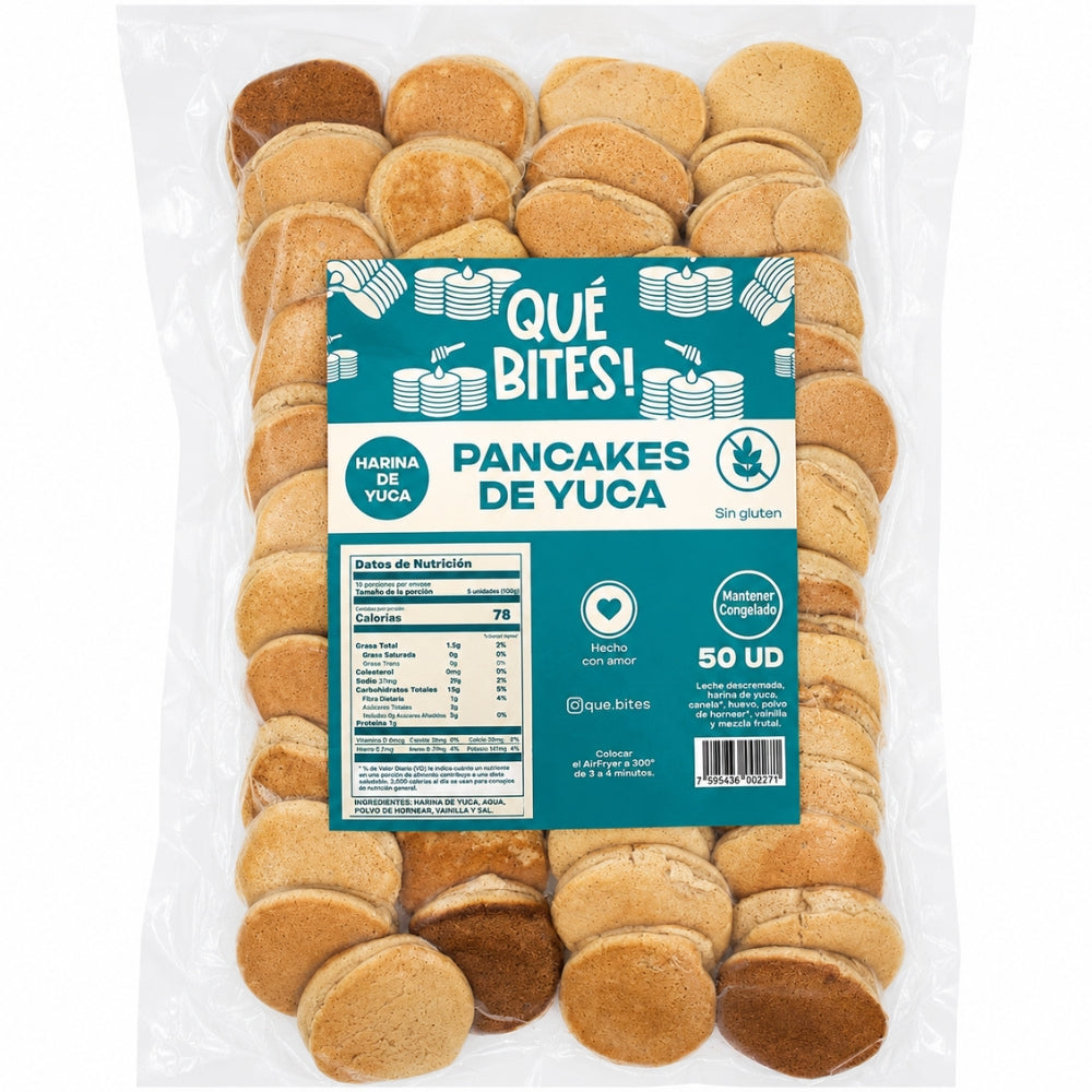 Que Bites Pancakes de Yuca 50Und