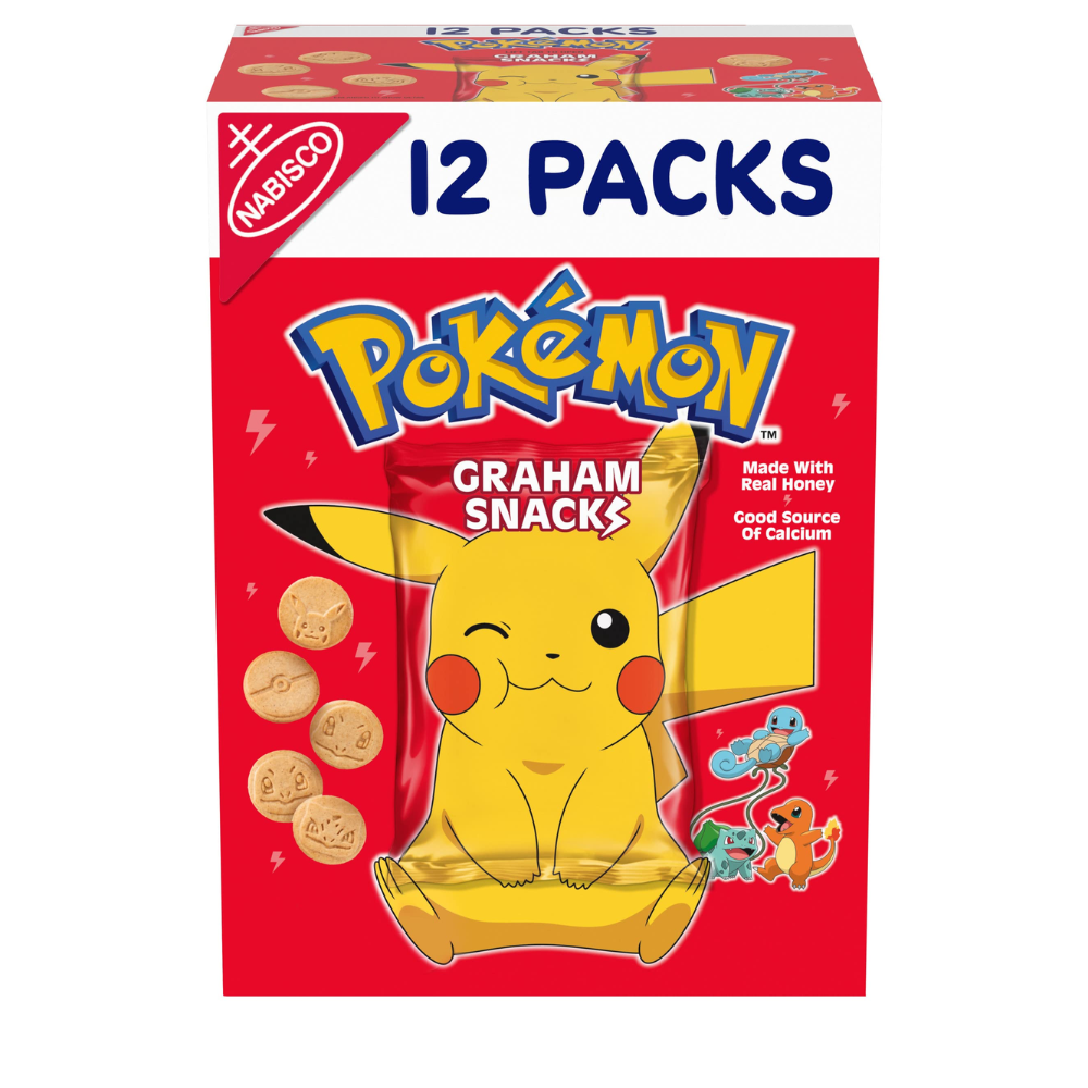 Galletas Pokemon 12packs Graham Snacks Nabisco 336g