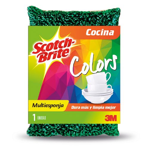 3M Scoth-Brite Multiesponja de Colores Duradera