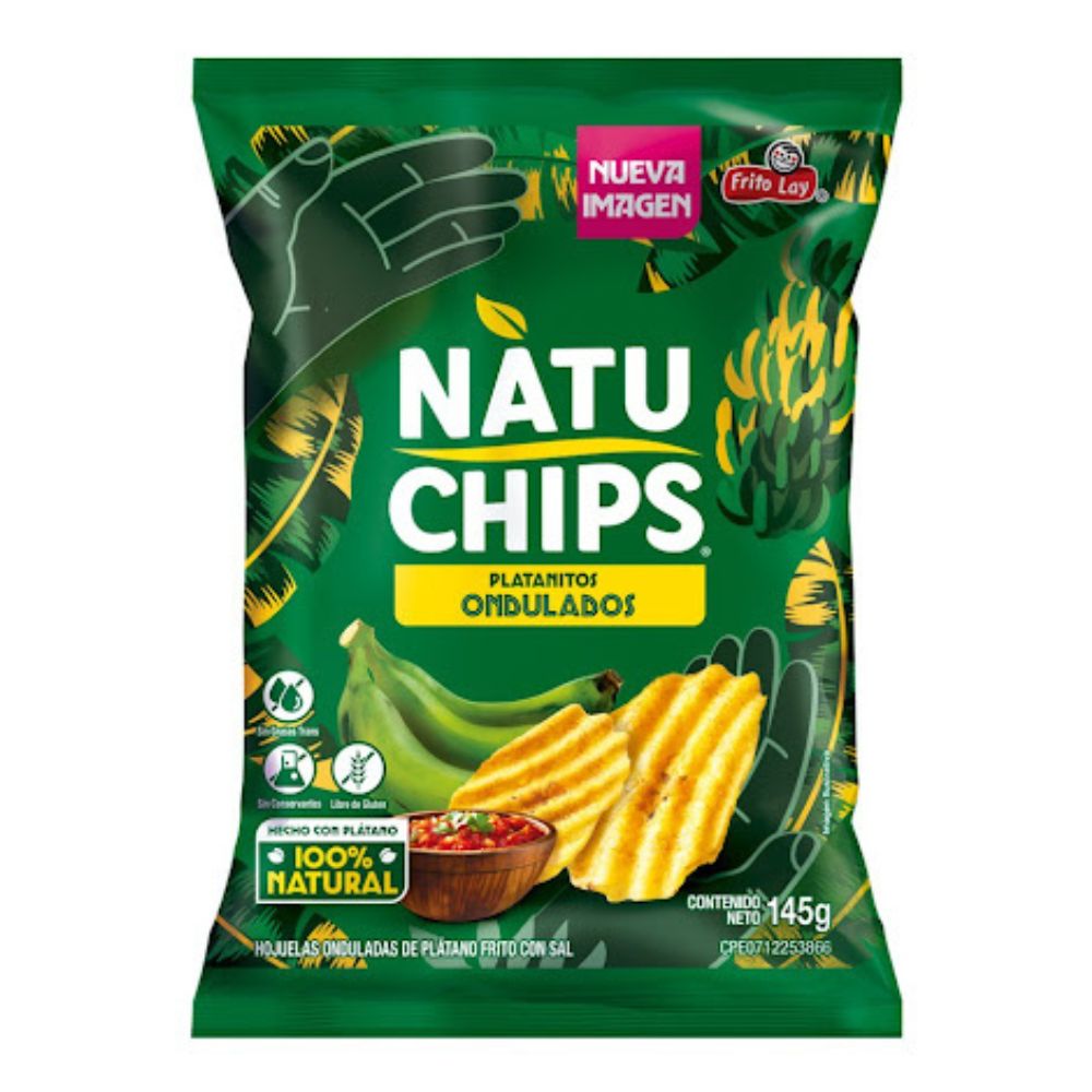 Natuchips Platanitos Ondulados 145g